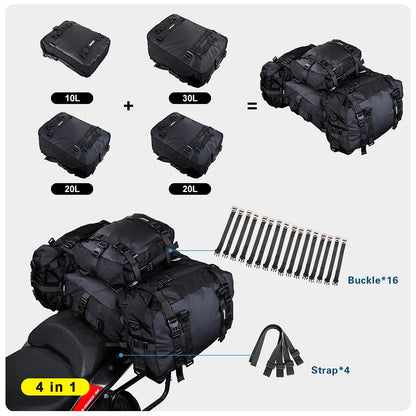 Motorbike Bag 10L-30L MTB Rear Rack Pannier Cycling Rear Seat Bag Shoulder Bag