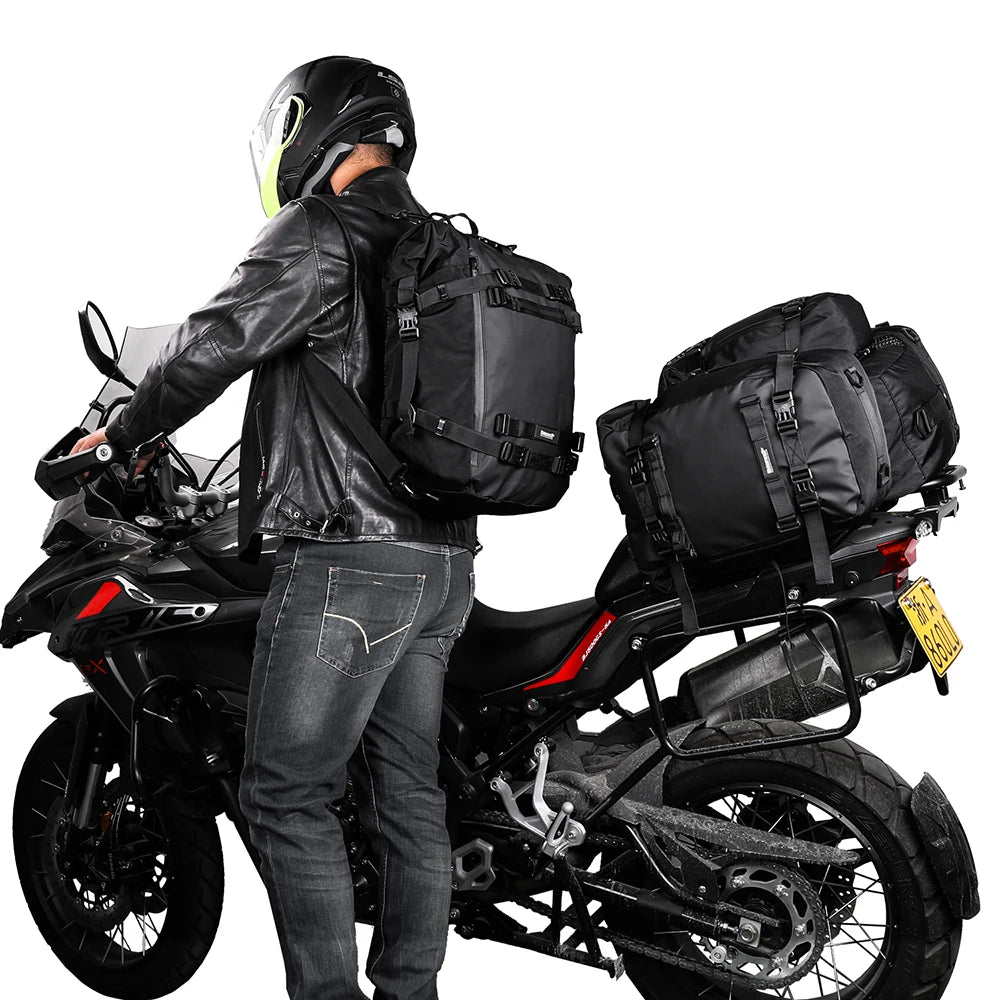 Motorbike Bag 10L-30L MTB Rear Rack Pannier Cycling Rear Seat Bag Shoulder Bag