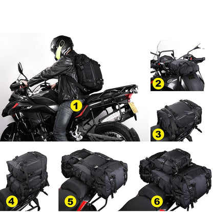 Motorbike Bag 10L-30L MTB Rear Rack Pannier Cycling Rear Seat Bag Shoulder Bag