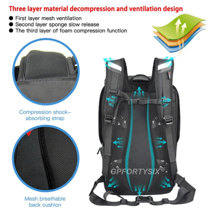 Motorcycle Rear Seat Bag Backpack