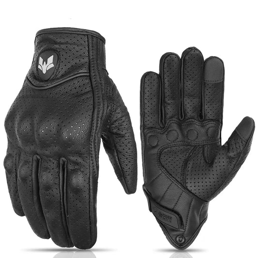 Summer Motorcycle Leather Gloves Motorcyclist Gloves Men Women