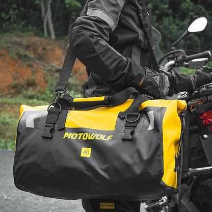 Motorcycle Tail Bag 40/66L Luggage Backpack Motorcycle Seat Bag