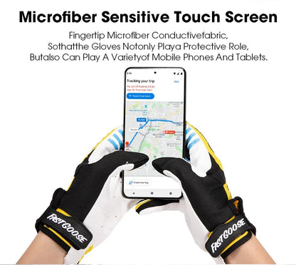 Motorcycle Bicycle Gloves Touch Screen Full Finger