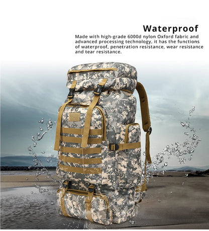 Travel Backpack Tactical Climbing Outdoor Hiking Camouflage Multifunctional Bag