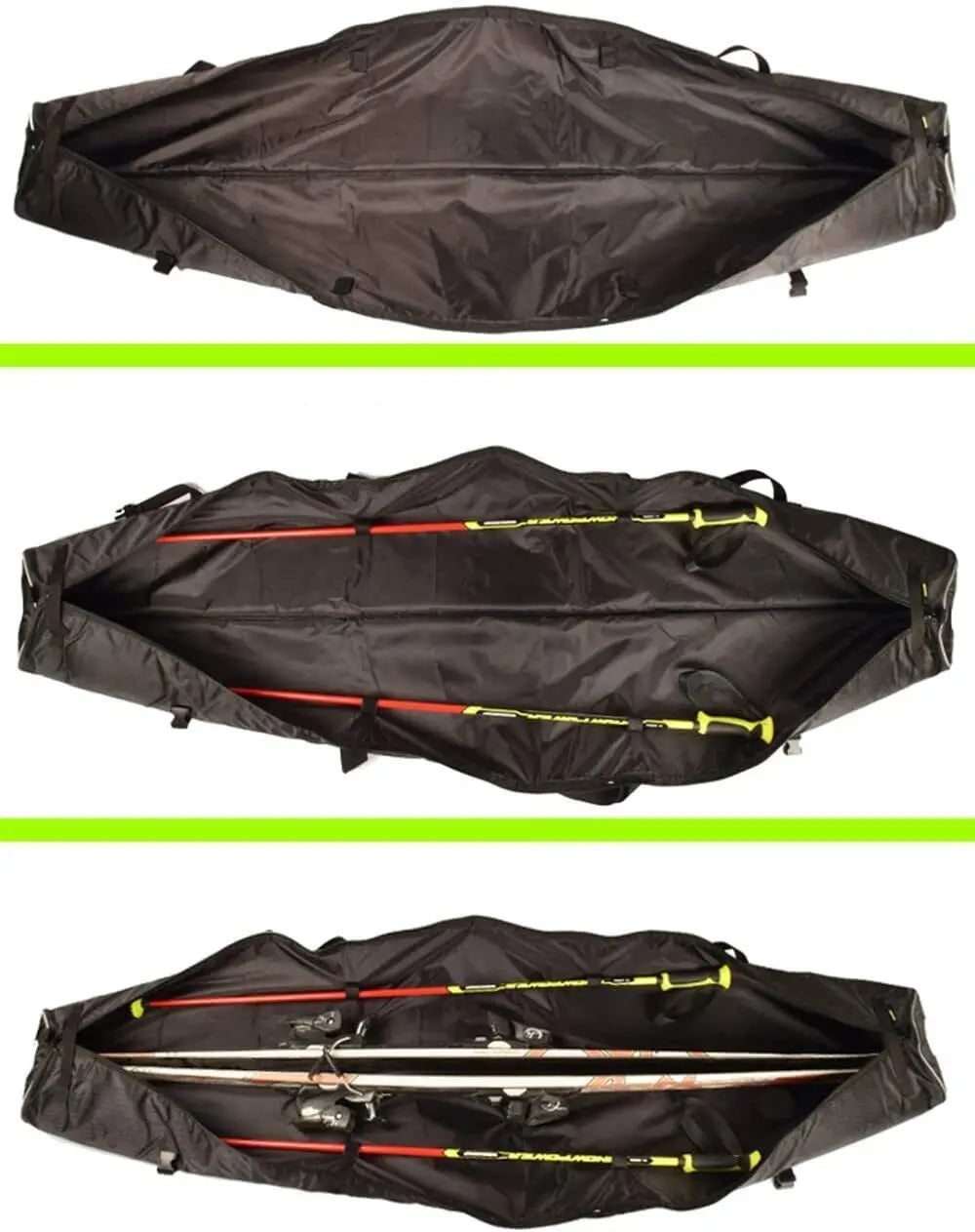 Fully Padded Single Ski Travel Bag Snowboard Storage Bag