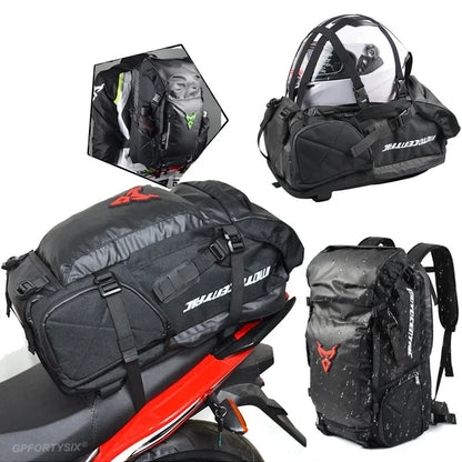 Motorcycle Rear Seat Bag Backpack