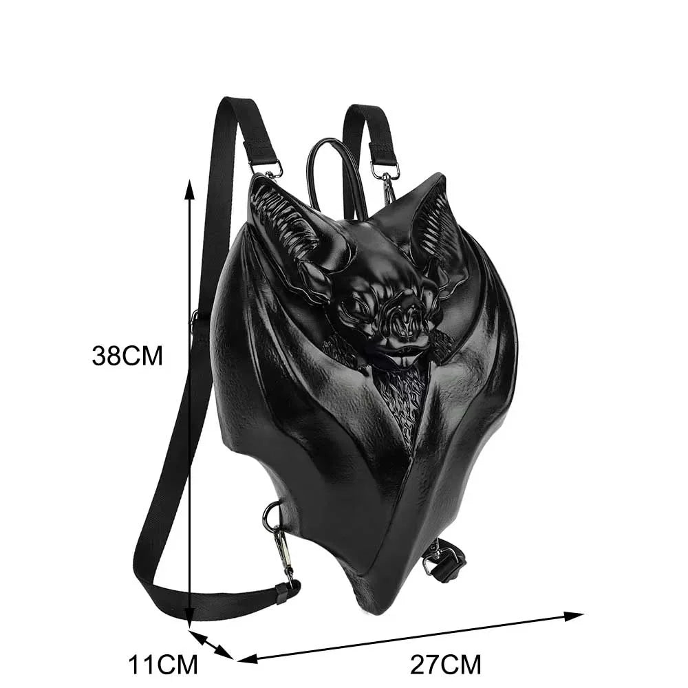 🎃🦇 Halloween Girl Gothic Bat Shaped Backpack Handbag