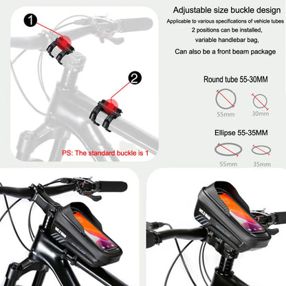 Bicycle Phone Case Holder Touch Screen Waterproof Bag