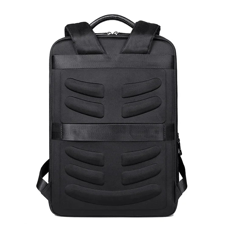 Backpack Genuine Leather with Oxford