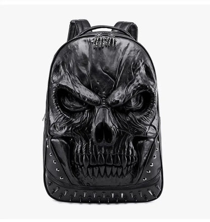 🎃👻 HALLOWEEN Backpack 3D Laptop Bag Large Capacity Thick Leather Rivet