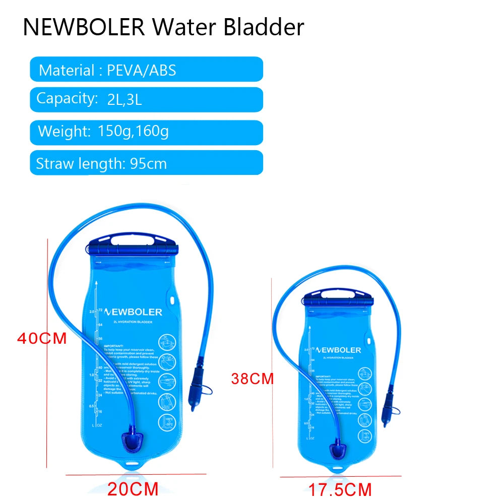 Water Reservoir Hydration Pack BPA Free - 2L 3L For Hydration Vest Backpack