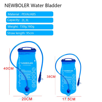 Water Reservoir Hydration Pack BPA Free - 2L 3L For Hydration Vest Backpack