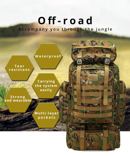 Travel Backpack Tactical Climbing Outdoor Hiking Camouflage Multifunctional Bag